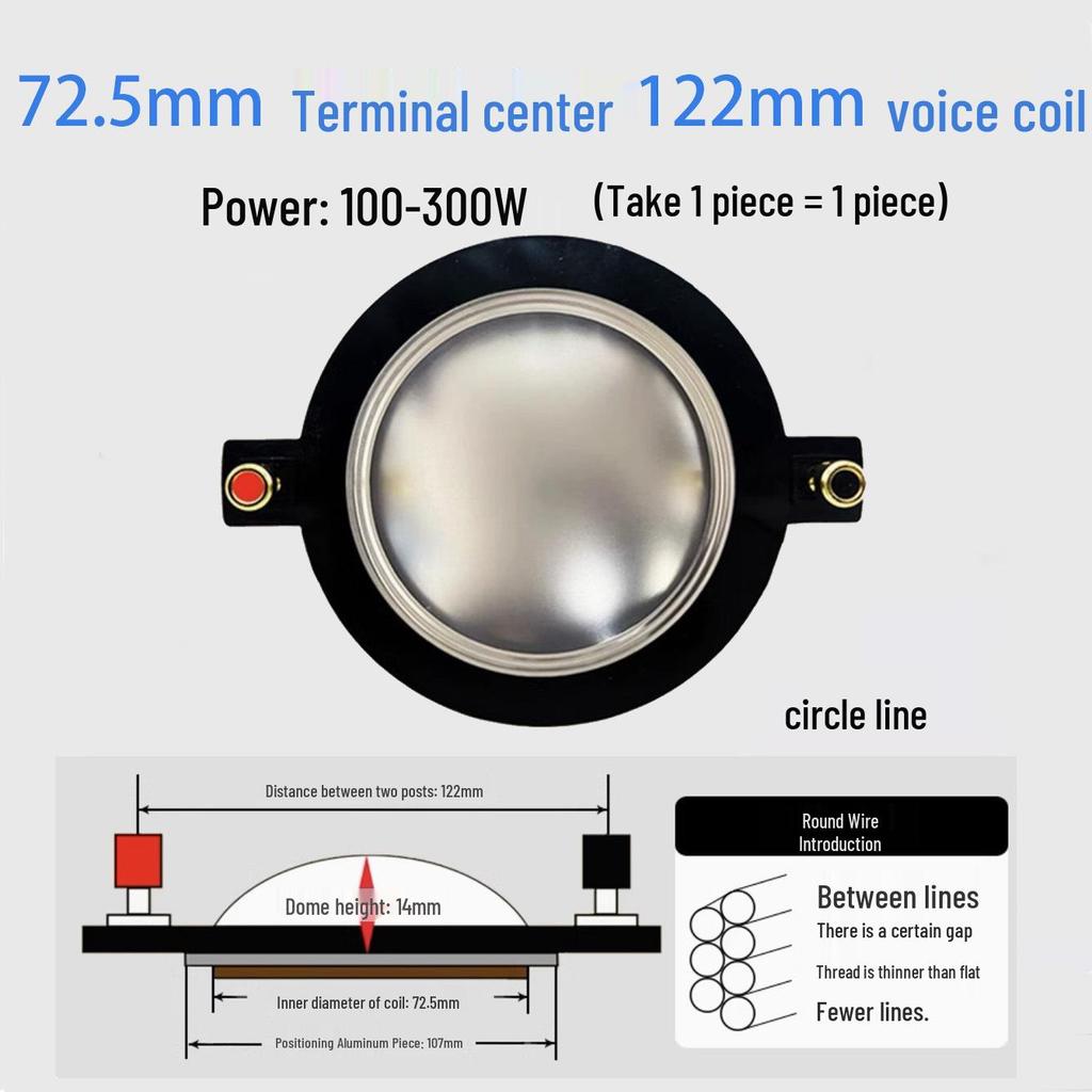 High-Frequency Voice Coil Diaphragm Repair Parts: 25-75 Core Round Flat Wire