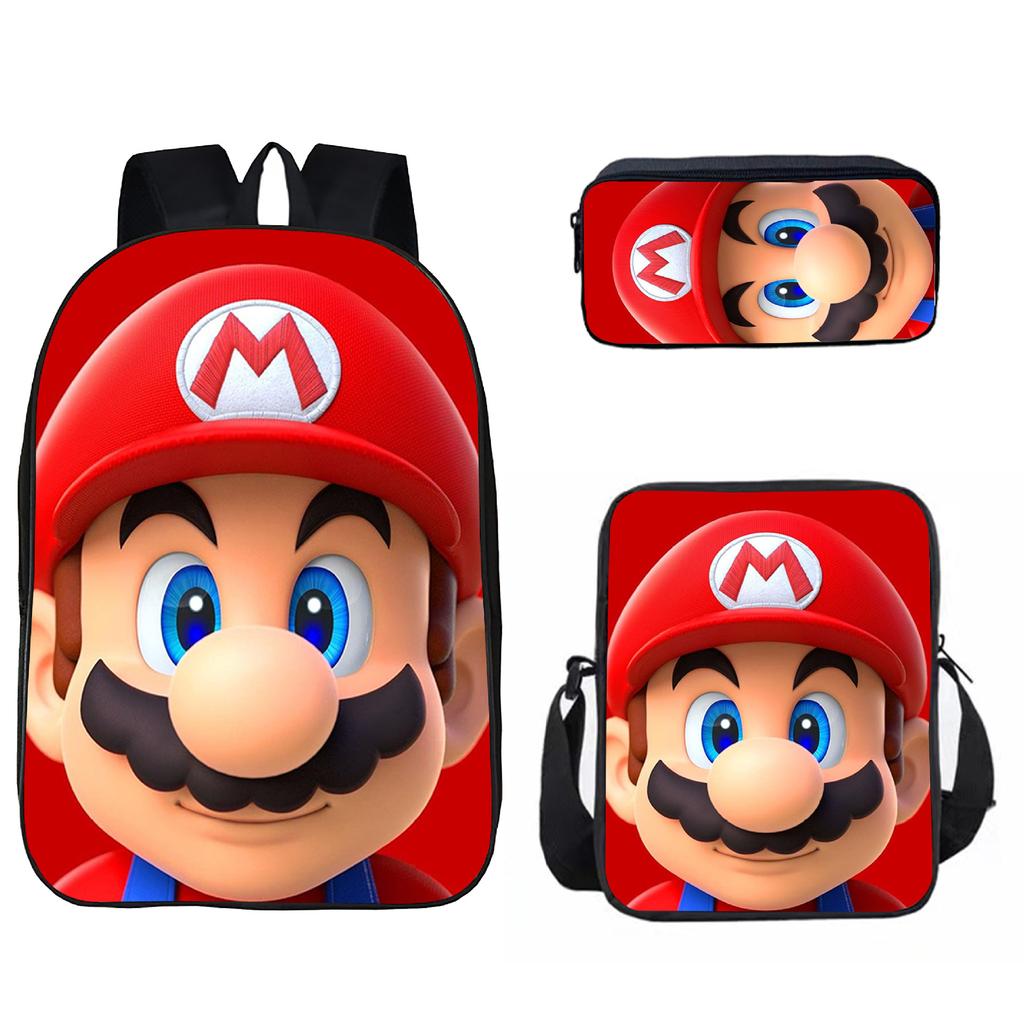 Mario, Primary And Secondary School Schoolbag, Children'S Backpack, Cartoon Satchel.