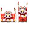 Plush New Year Lucky Money Bag Chinese Style Crossbody Bag Shoulder Pouch  Spring Festival Supplies
