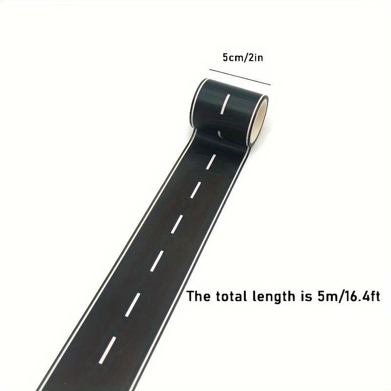 

Cartoon style reusable road stickers, black polyurethane road tape, suitable for party racing decoration wedding despedida 5cmX5m