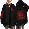 Berserk Anime Hoodie Unisex Long Sleeve Zip-Up Sweatshirt Fall Casual Oversized Pullover