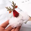 Zinc Zinc Alloy Bow Korean Style Headwear Christmas Hat Hairpin Christmas Hair Clip Kids Hair Accessories