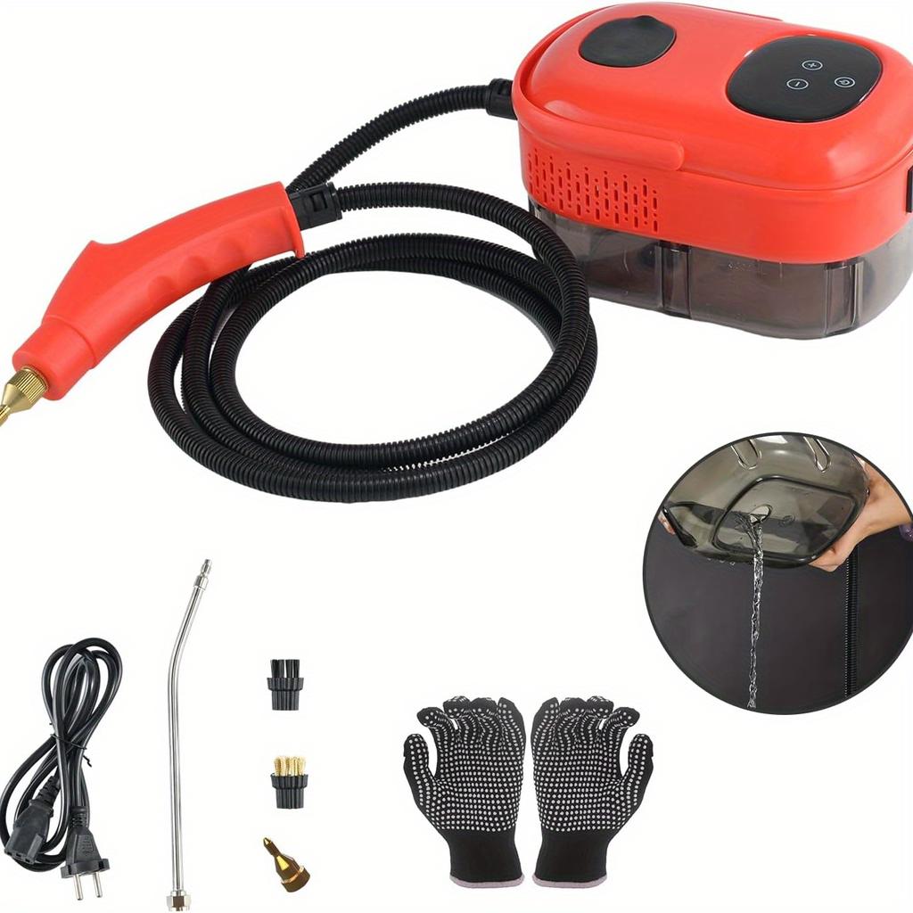 Přenosný parní čistič s výkonem 2500 W, vysokoteplotní parní čistič na odstraňování štěnic, parní čistič na matrace, čištění aut, pohovky, kuchyně