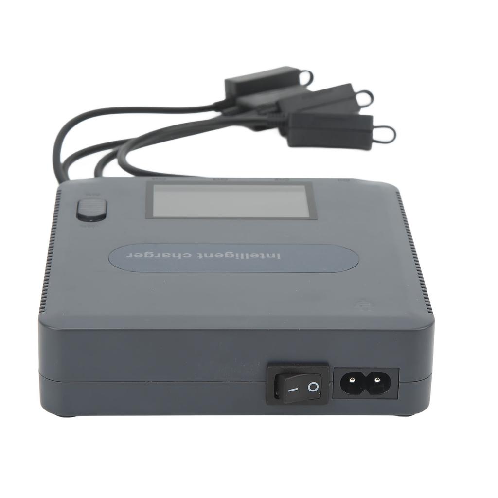 LCD Display Battery Charger Fast Charging Smart Battery Charging Hub for DJI Mavic AIR 2 Mavic AIR 2S UAV Grey 100‑240V