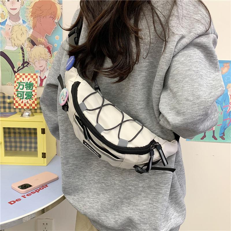 New oblique span bag men's personalized premium breast bag outdoor backpack fanny pack sports shoulder women's mobile phone bag small satchel