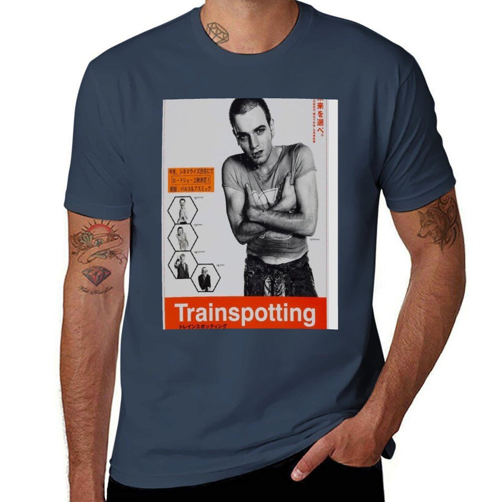 Trainspotting (Japanese Poster) Tshirt Lightweight Casual Summer Tshirt S