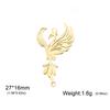 Stainless Steel Phoenix Pendants Fashion Mythical Animal Charms Necklace Bracelets Jewelry Making Accessories Handmade DIY Gifts