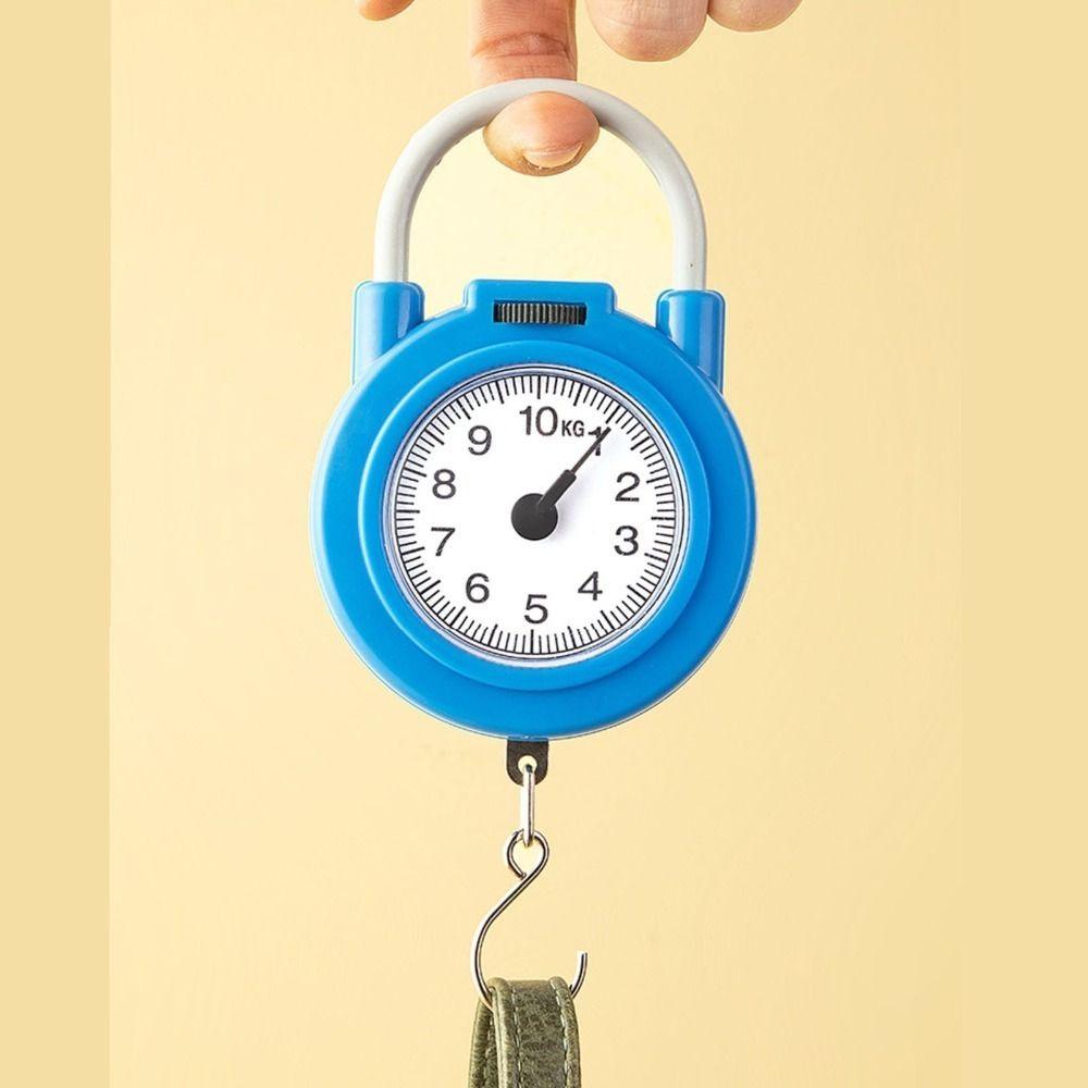 Plastic Stainless Steel Handheld Scale 10kg/22lb Load Capacity Kitchen Scale Household Outdoor