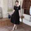 New Chinese-style Large-size Women's Clothing, Fat Mm, Improved National Style Temperament POLO Collar Fake Two-piece Dress, New In Summer