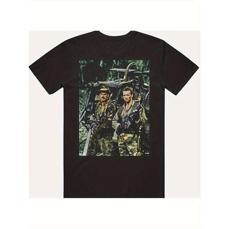 Vintage S Predator And Jesse Pattern Tshirt Heavyweight G Cotton Short Sleeve Tshirt