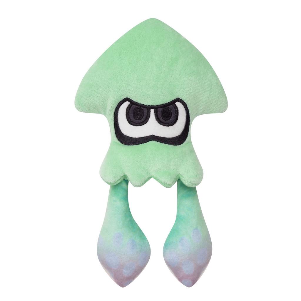 Sanei Boeki Splatoon 3 ALL STAR COLLECTION Squid Light Blue Plush W13 x D4 x SP31 (S) Toy, H22cm,