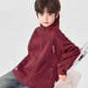 Boys' Spring/Autumn Knitted Stand Collar Zip Jacket