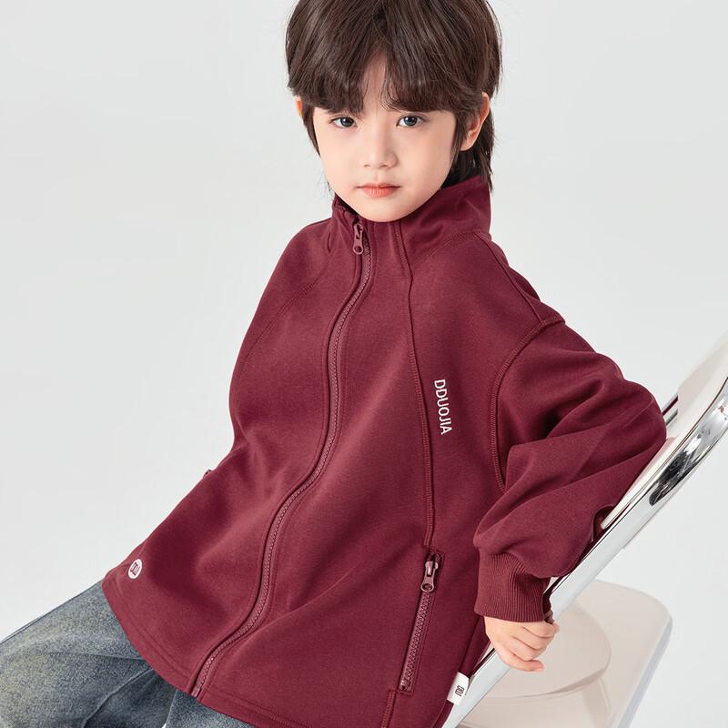 Boys  Spring/Autumn Knitted Stand Collar Zip Jacket 110