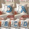 Kindergarten Children Learn Cartoon Cat Letters Pillow Case Sofa Living Room Bedroom Headboard Backrest Cushion Square Cushion
