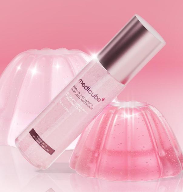 Medicube PDRN Pink Collagen Jelly Mist 100ml Glow Boosting & Makeup Setting Care