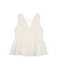 DELICCENT Sleeveless Frill Blouse [Ivory]
