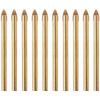 10pcs 6mm Glass Drill Bits Glass Hole Opener Alloy Triangular Drill Bits For Tiles Marble Mirrors Glass Drilling