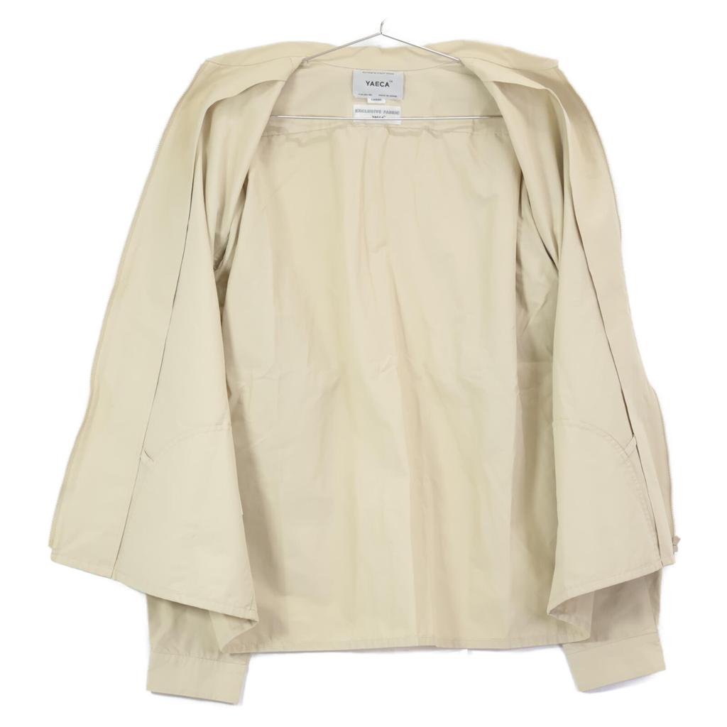YAECA 15128 Cotton Cross Zip Shirt Tops L beigeUsed