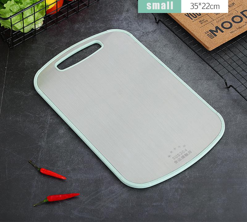 304 Edelstahl Schneidebrett Schimmelresistent Heimküche Lebensmittel Ergänzungspaneel Obst Rollnudel Schneidebrett Teigbrett
