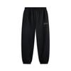 Li Ning Fitness Series Loose Fleece Warm Cuffed Versatile Casual Knitted Sports Pants Men Pants Black AKLUB59-1