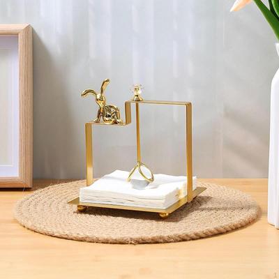 Napkin Holder ,Napkin Rack Versatile ,Minimalist Ornament with Weighted Arm Dispenser for