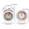 Kids Learning Alarm Clock Cute Colorful Silent Wake Up Clock for Children Bedroom Home Portable Travel Use