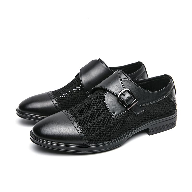 Men Monks Grey Derby Wedding Dress Summer Pointed Toe Elevator Shoes Tuxedo Prom Blazers Shoes Plus Size