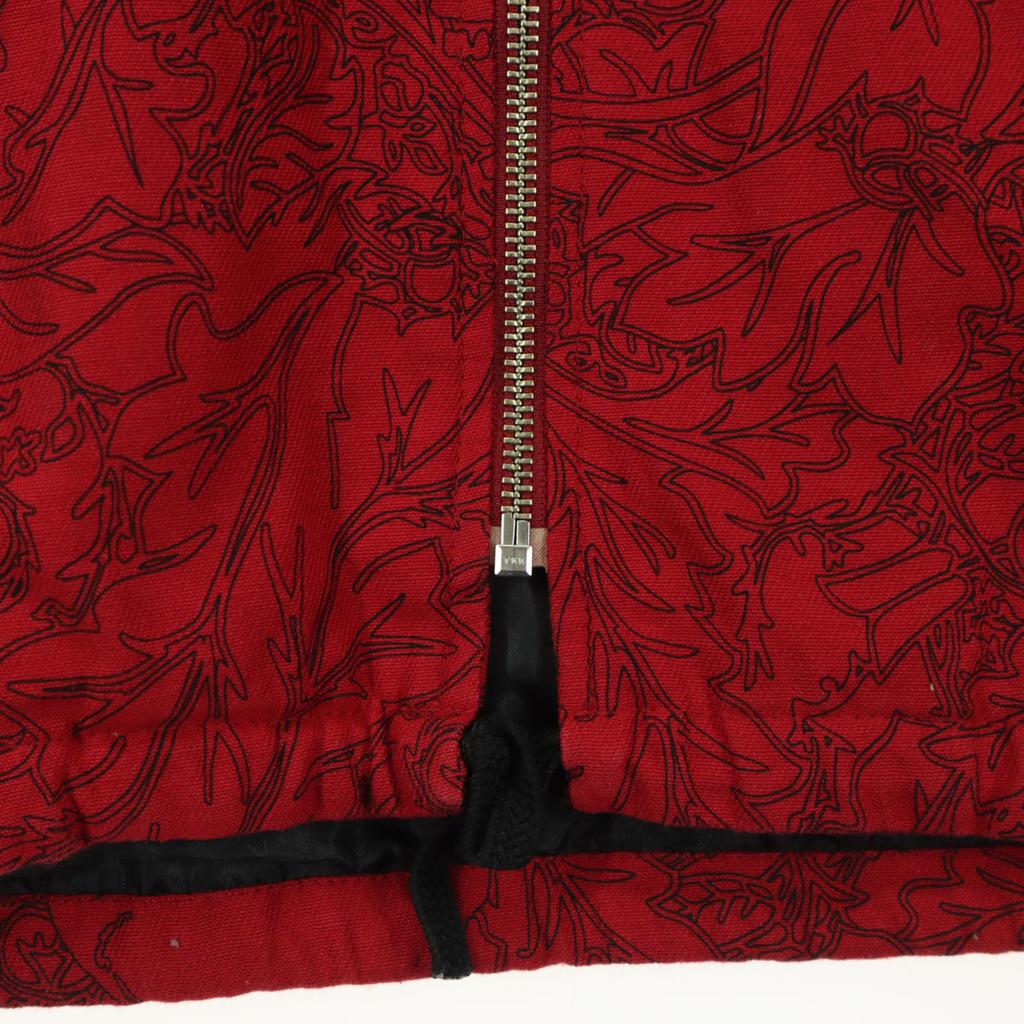 SUSPEREAL made in Japan Skull Pattern Long sleeve Zip jacket L Red Men's Used