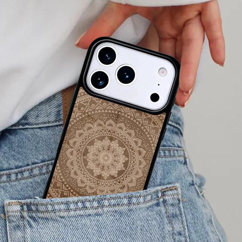 Indian Mandala Pattern Phone Case for iPhone 16e 15 14 13 12 17 Pro Max Plus Air 17pro Cover Coque