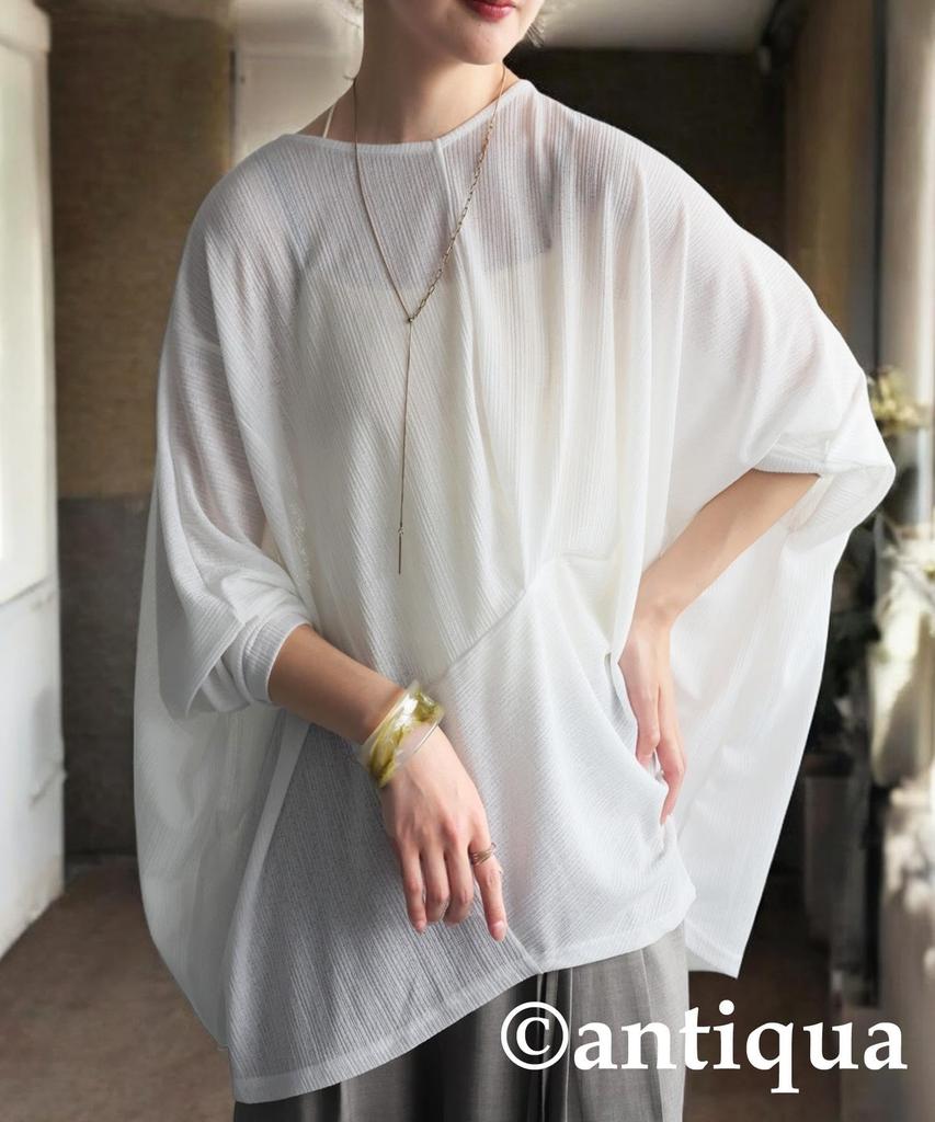 Antiqua Asymmetrical Cut and One Size White Women's Top, Sewn, PA-03799, 03,