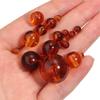 10-200 pezzi 6 8 10 12 14 20 mm Perline Acriliche Ambra Rotonde Sfuse Distanziatori Per Creazione Gioielli Braccialetti Fai-da-te Accessori Collana