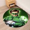 Green Lantern Printed Round Rug Carpet Chair Rug Area Rug Entryway Doormats,for Office Chair Living Room Bedroom Kitchen Room.
