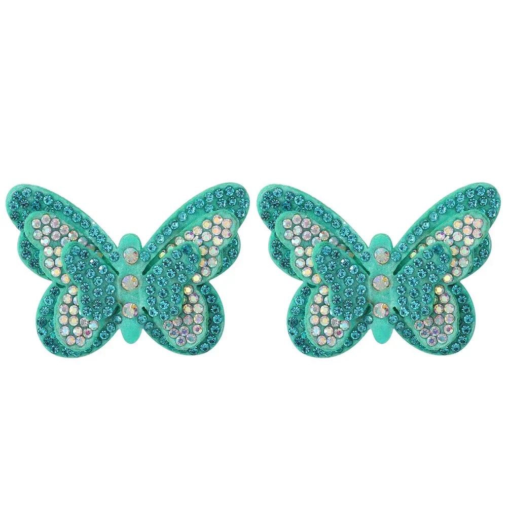 2pcs/lot Exquisite Bow Hairclips with Sequin Hair Bangs Hair Pins Girls Kniting Hairgripes Cute Barrettes Kids Hair Accessories