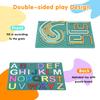 Big Sensory Activity Board English Letter Silicone Fidget Toy for Kid Silent Calming for Anxiety ADHD Autism Portable Travel Toy
