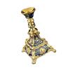 Zinc Alloy Taper Holders Elegant European Styles Metal Candlestick Stand Suitable For Family Gatherings