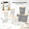 Tinplate Material Tea Tin Sealed Design Bamboo Cover Bamboo Covered Iron Box Irregular Shape Creative Shape