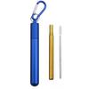 Reusable Telescopic Straw 304 Stainless Steel Metal Straw with Cleaning Brush Collapsible Portable Drinking Straw Set for Travel