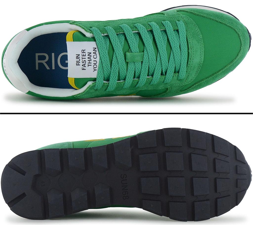 SUN68 Tom Solid - Herren Sneakers Schuhe Grün Z36101-88 ORIGINAL