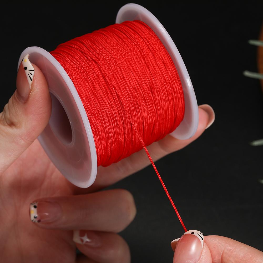 10m/Roll 0.6m #73 Nylon Thread Cord String for Jewelry Making Handmade Woven Rope Jade Thread Bracelet Necklace Handmade Craft
