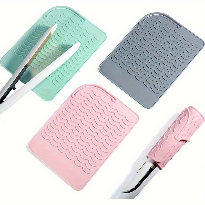 Portable Silicone Heat Resistant Mat Hair Straightener Curler Insulation Pad Non-Slip Anti Heat Mat Hair Styling Tool For Travel