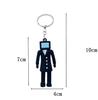 Keychain Skibidi Toilet Skibidi Toilets Figurine Toy for Keys, Backpack, Bag 7 Cm