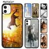 Coque de téléphone Cheval Marron Galop pour iPhone 17 Air 12 13 16 pro max 15 14 plus Housse coque
