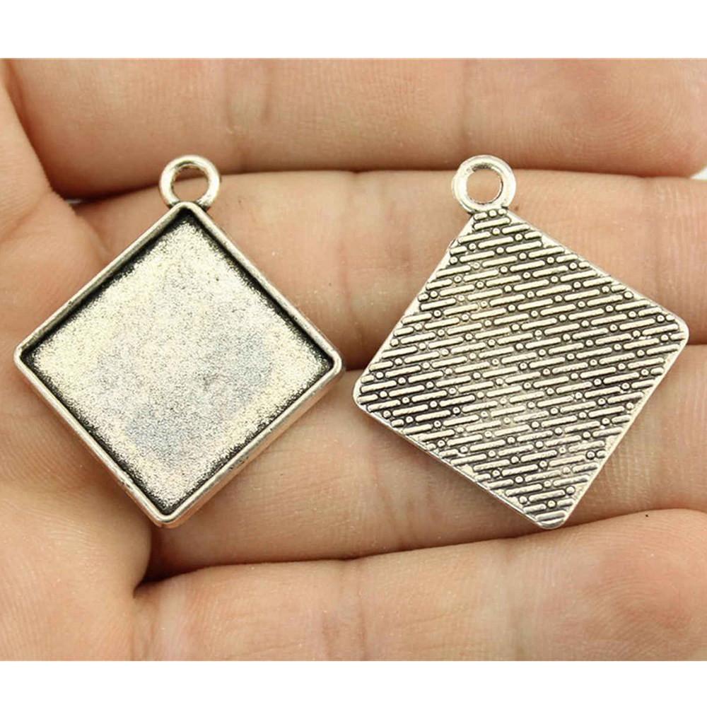 Hodí se pro kulatý 20mm skleněný kabošon Základní lůžko Podložka Bezel Doplňky Díly Chlapecké šperky Cool Dárky Pro