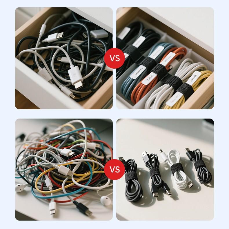 Customized Velcro D-ring Cable and Power Hook & Loop Strap