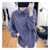 Korean Style Double-breasted Pure Cotton Long-sleeved Shirt for Women Spring and Autumn New Design Casual and Versatile Loose Shirt
