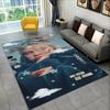 Alfombra de Alfombra Estrella Cantante Billie Eilish de Moda para Sala de Juegos Dormitorio Sala de Estar Sofá Decoración del Hogar Alfombra para Zona Infantil Felpudo Antideslizante