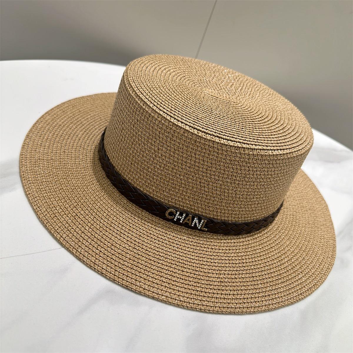 

JYL TS DIY Lolita Straw Hat Lace Trim Wide Brim Cap Woven Straw khaki_M(56-58cm） коралл розовый