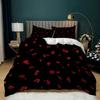 Rose Floral Duvet Cover Queen Twin King Size Romantic Flower Bedding Set for Kids Boys Girls Luxury Valentine's Day Bedding Set