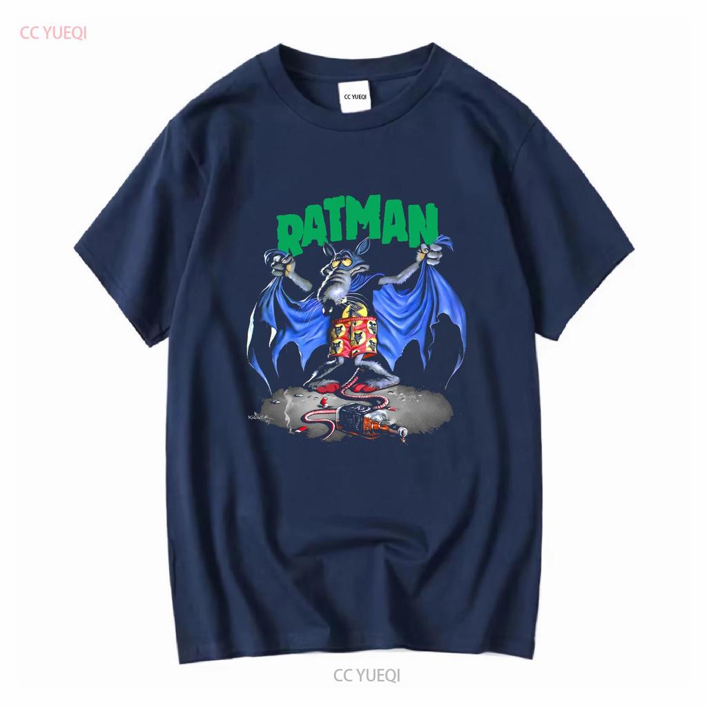 T-shirt Risk Vintage Années 90 XL Ratman manches longues ou courtes vintage Lavé Confortable vêtements de designer Haut Pour un usage quotidien