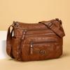 Women's Soft Leather Backpack - Large Capacity, Fashionable, Single Shoulder Crossbody Bag Casually